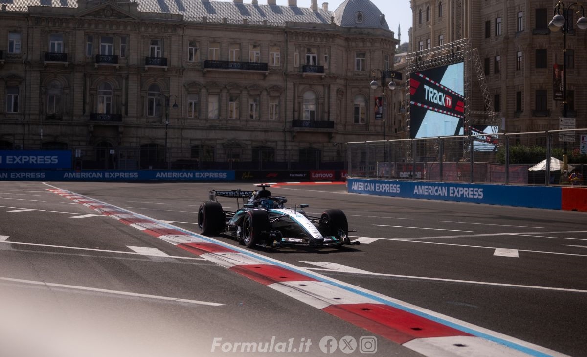 Azerbaijan GP FP2: Russell leads as Verstappen impresses, Leclerc fourth
