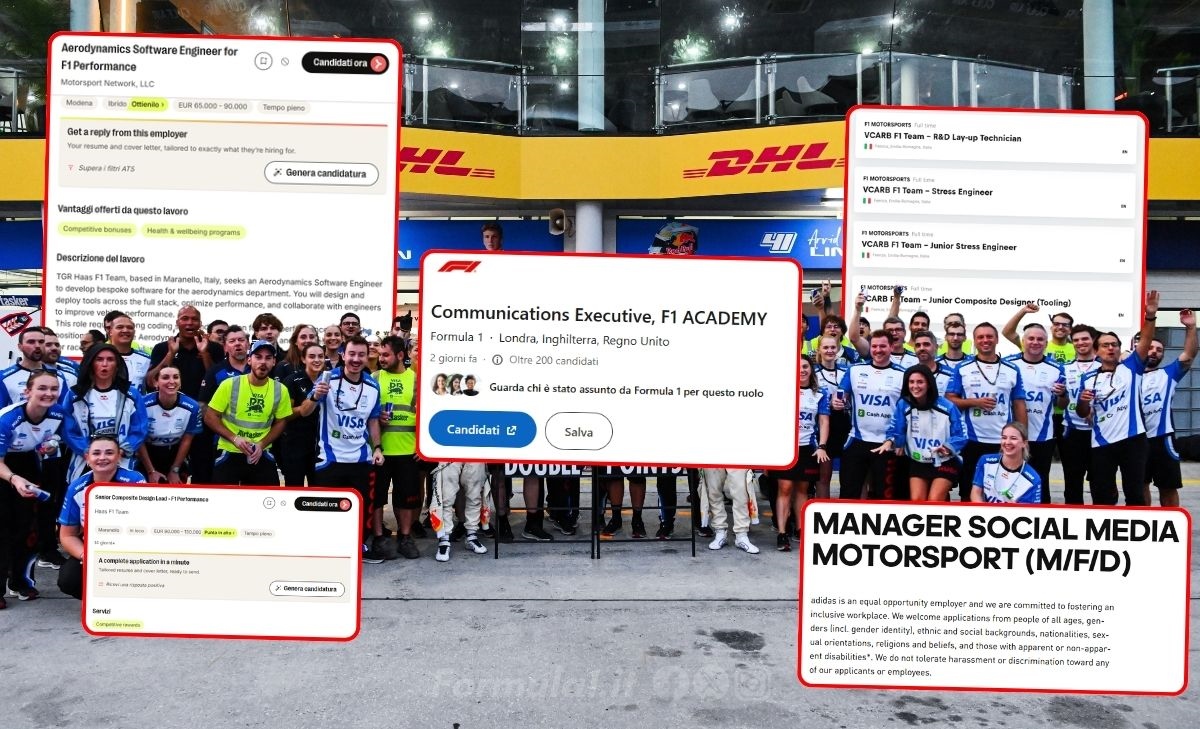 Formula 1 jobs in October: who is hiring and salaries up to €130,000